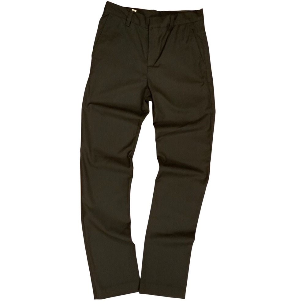 American Apparel Mens Slim Fit Chino Pants Black Twill Made in USA Size 28 x 32